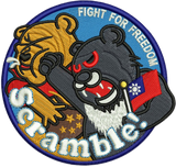 Taiwan Air Force Patch-Combo- Punch in the face for XI caricature Patch- Combo