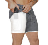 ClearHot Men's 2-in-1 Workout Shorts